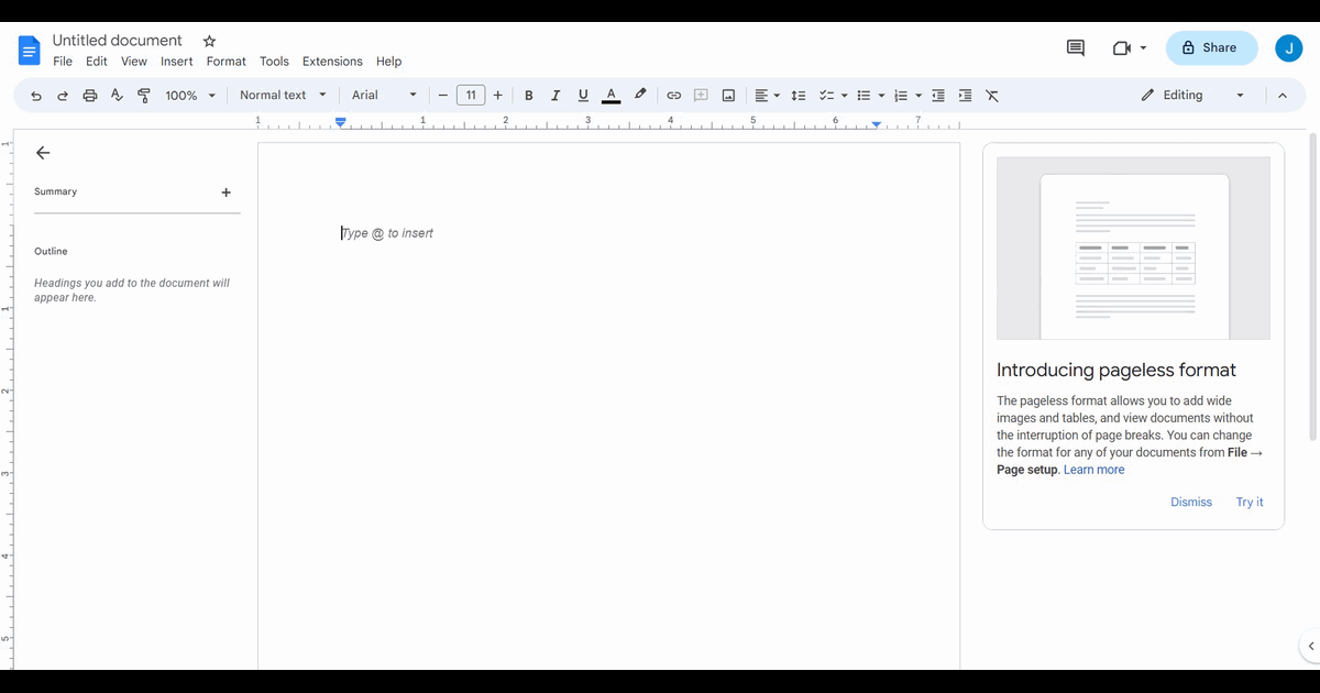 How to insert image in Google Docs screenshot