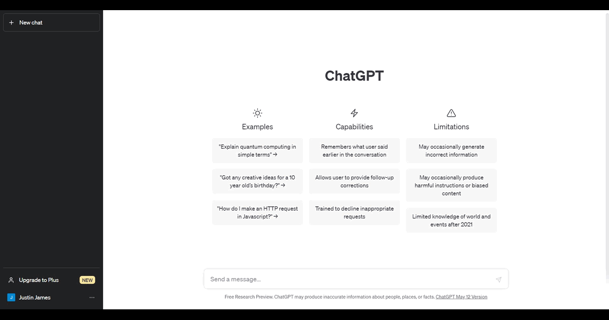 How to subscribe to Chat GPT Plus screenshot