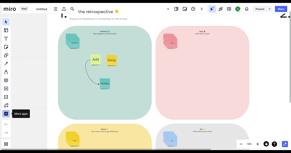 How to rotate and lock an image in Miro screenshot