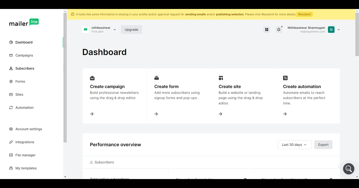 How to create a segment in MailerLite screenshot