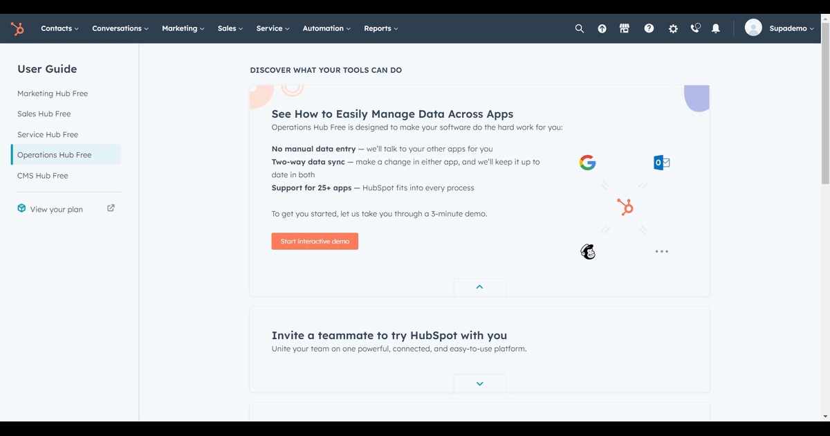 How to contacts to a list in HubSpot screenshot