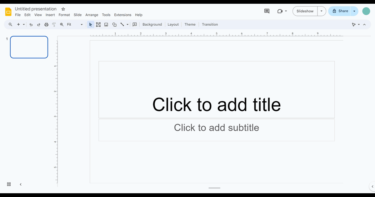 How to add header in Google Slides screenshot
