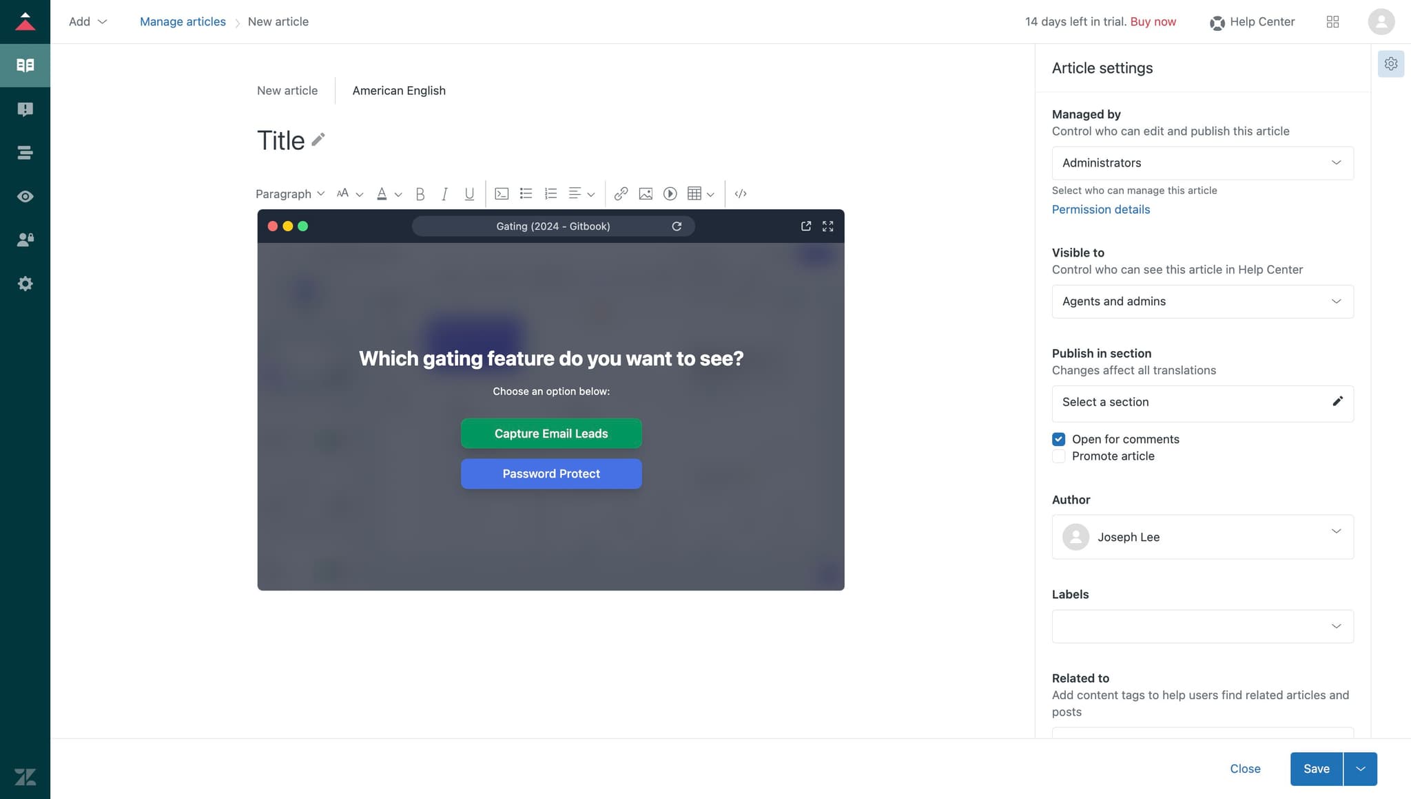 Open the HTML conversion step
