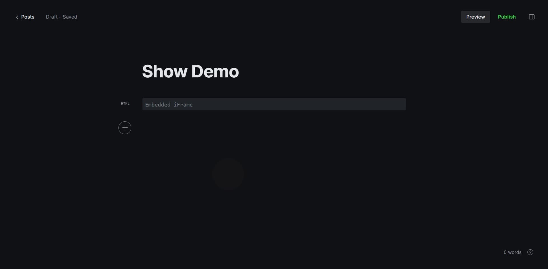 Preview the embed