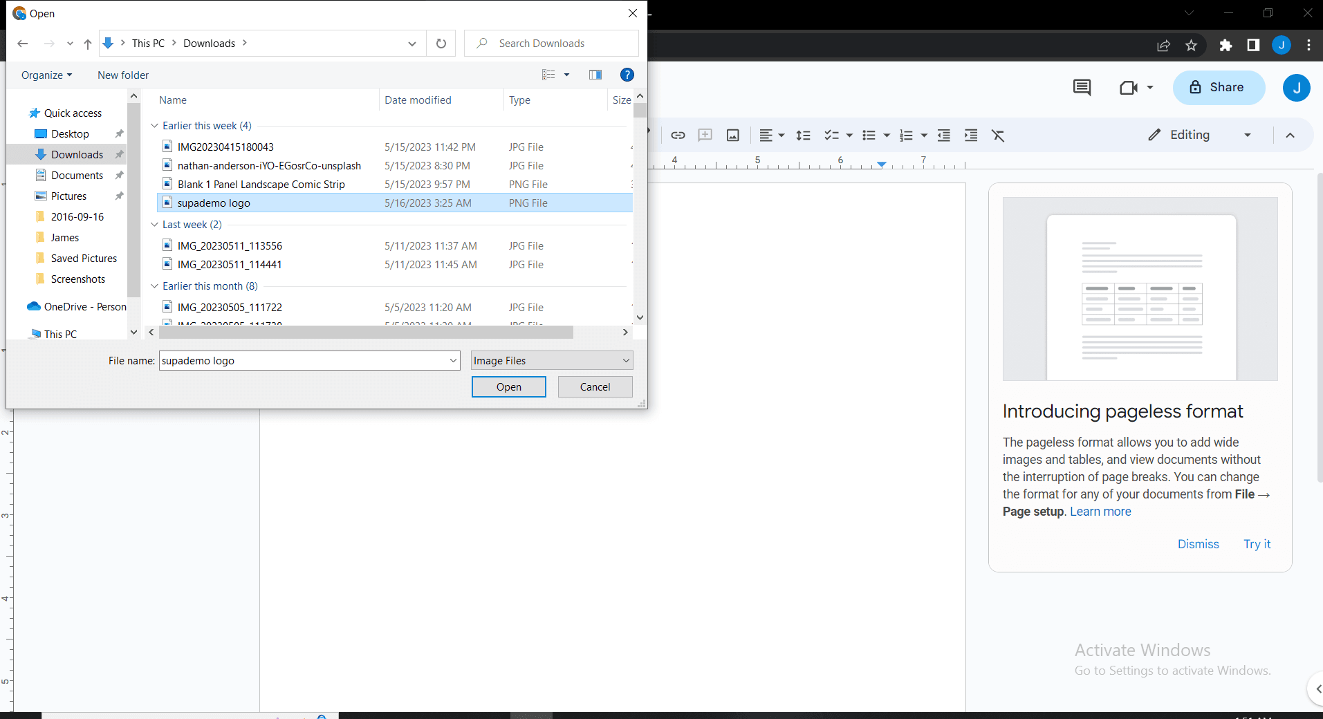 Upload your image file