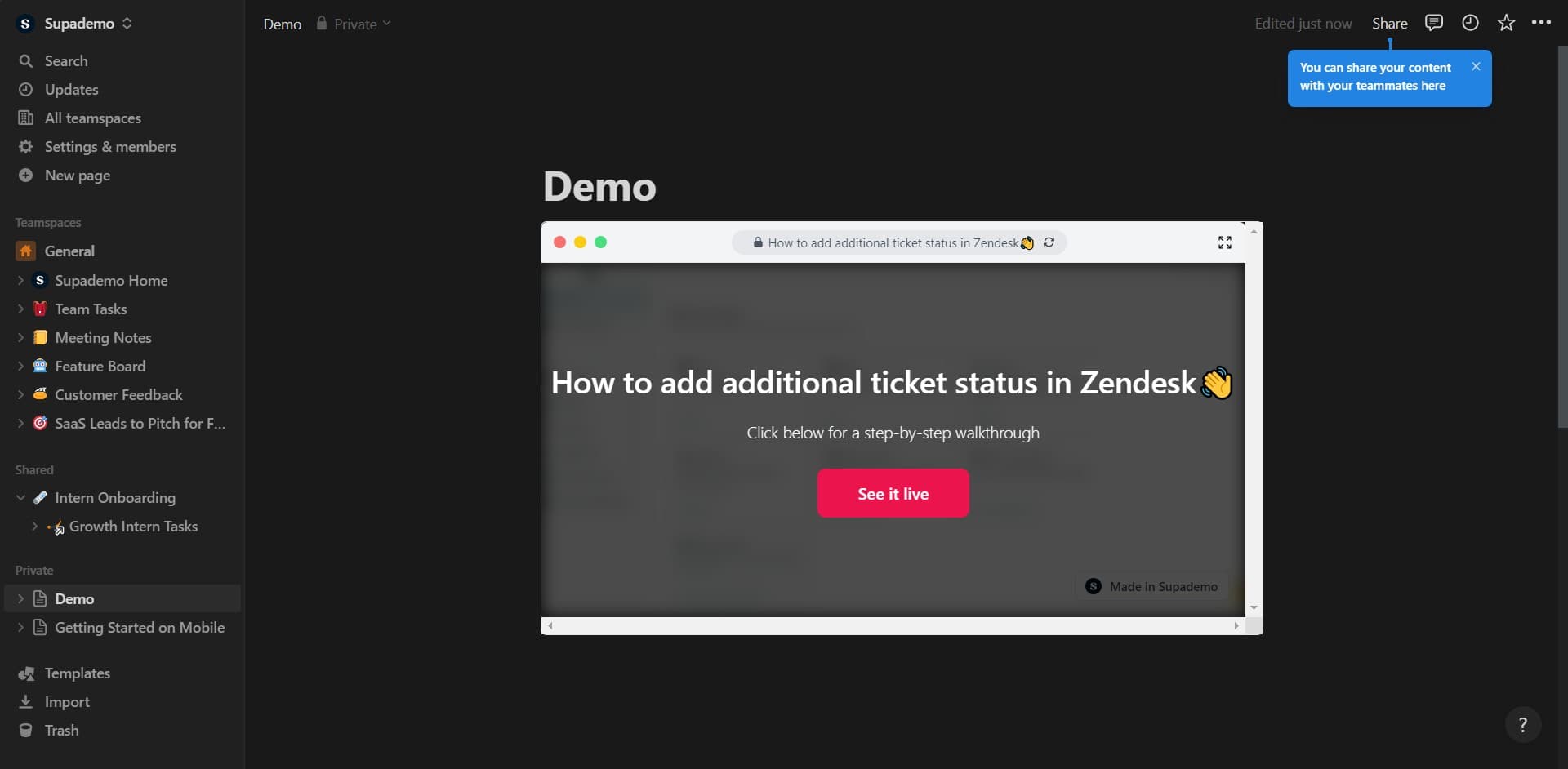 Finalize the embed