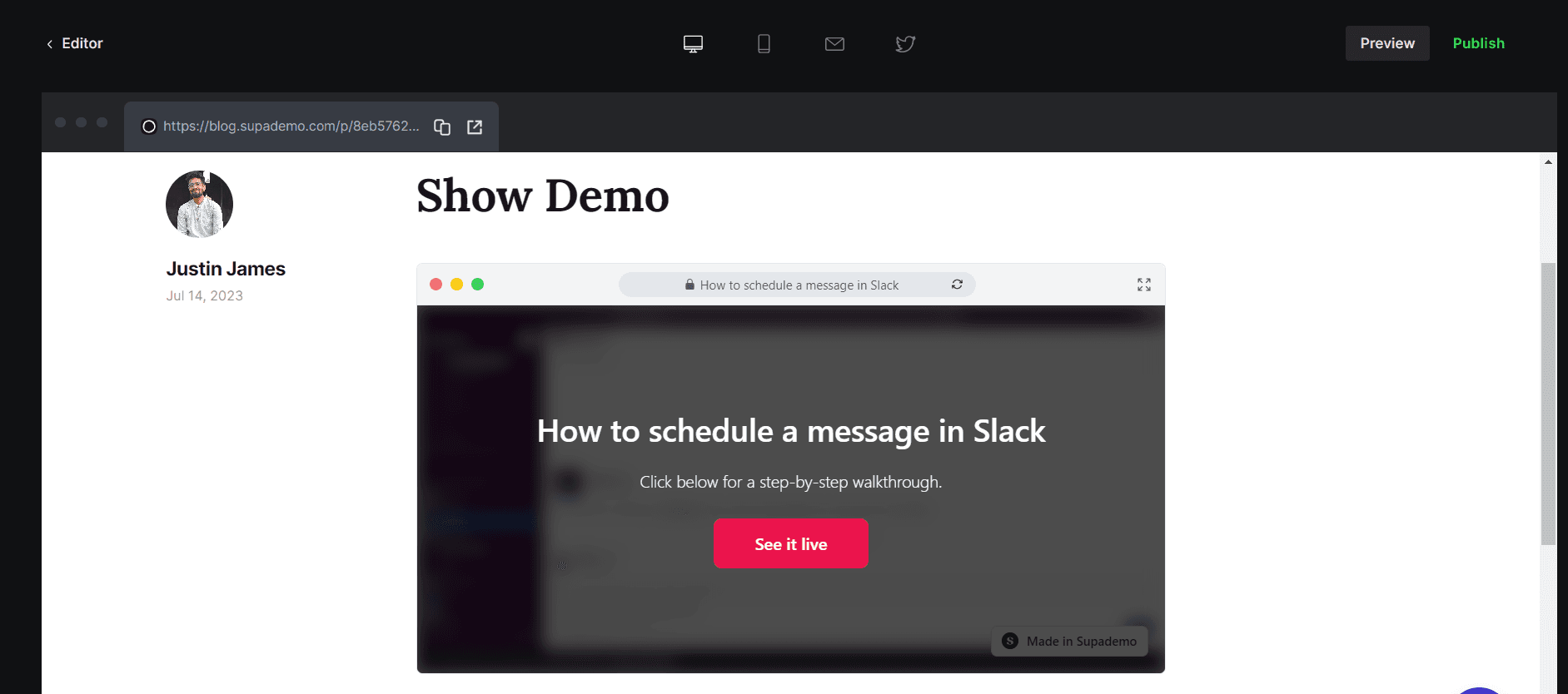 Publish your post