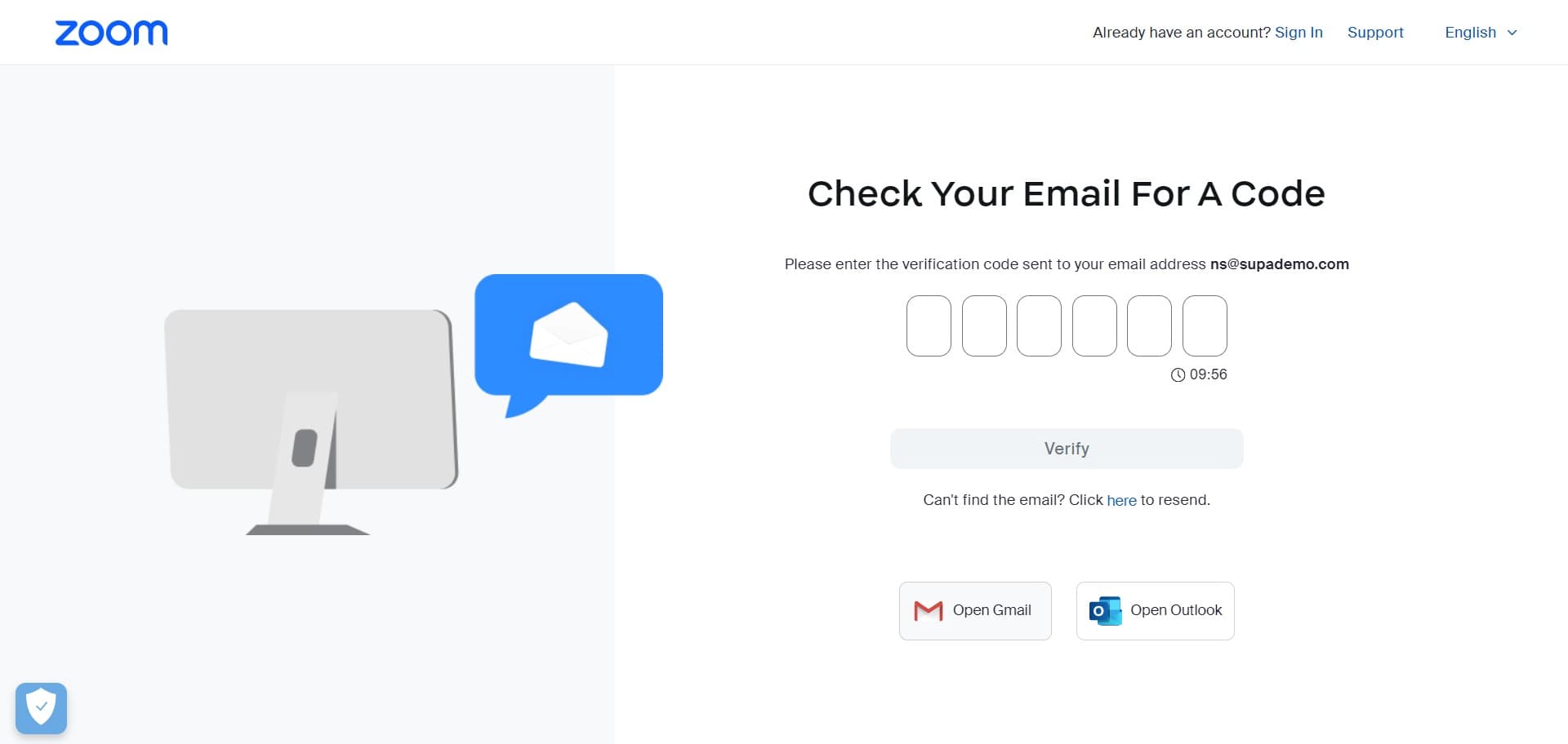 Click Open Gmail