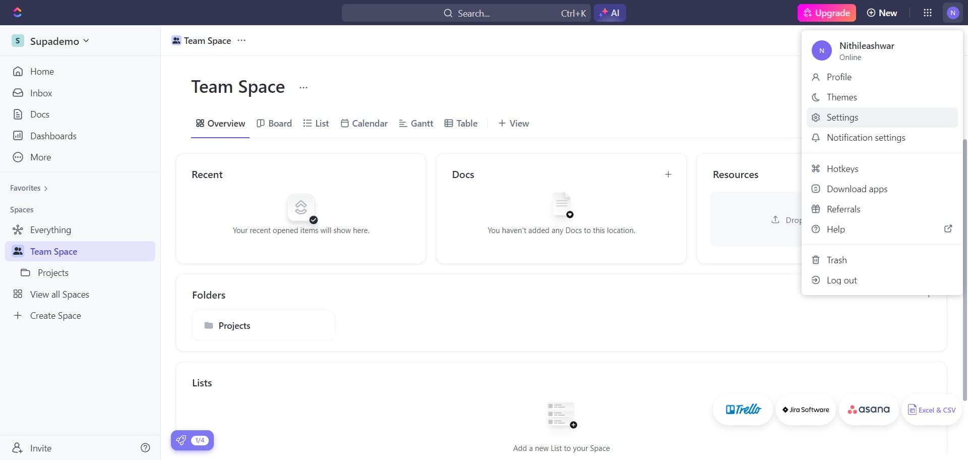 Navigate to Settings