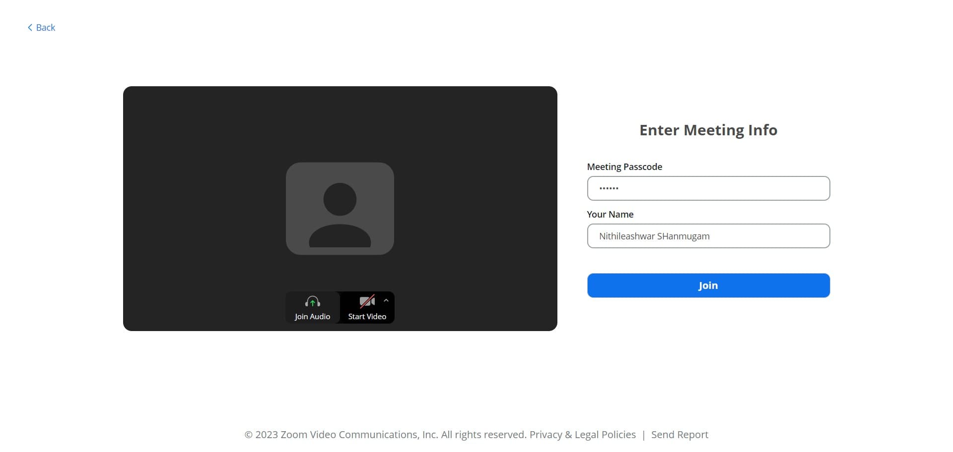 Click Join Audio