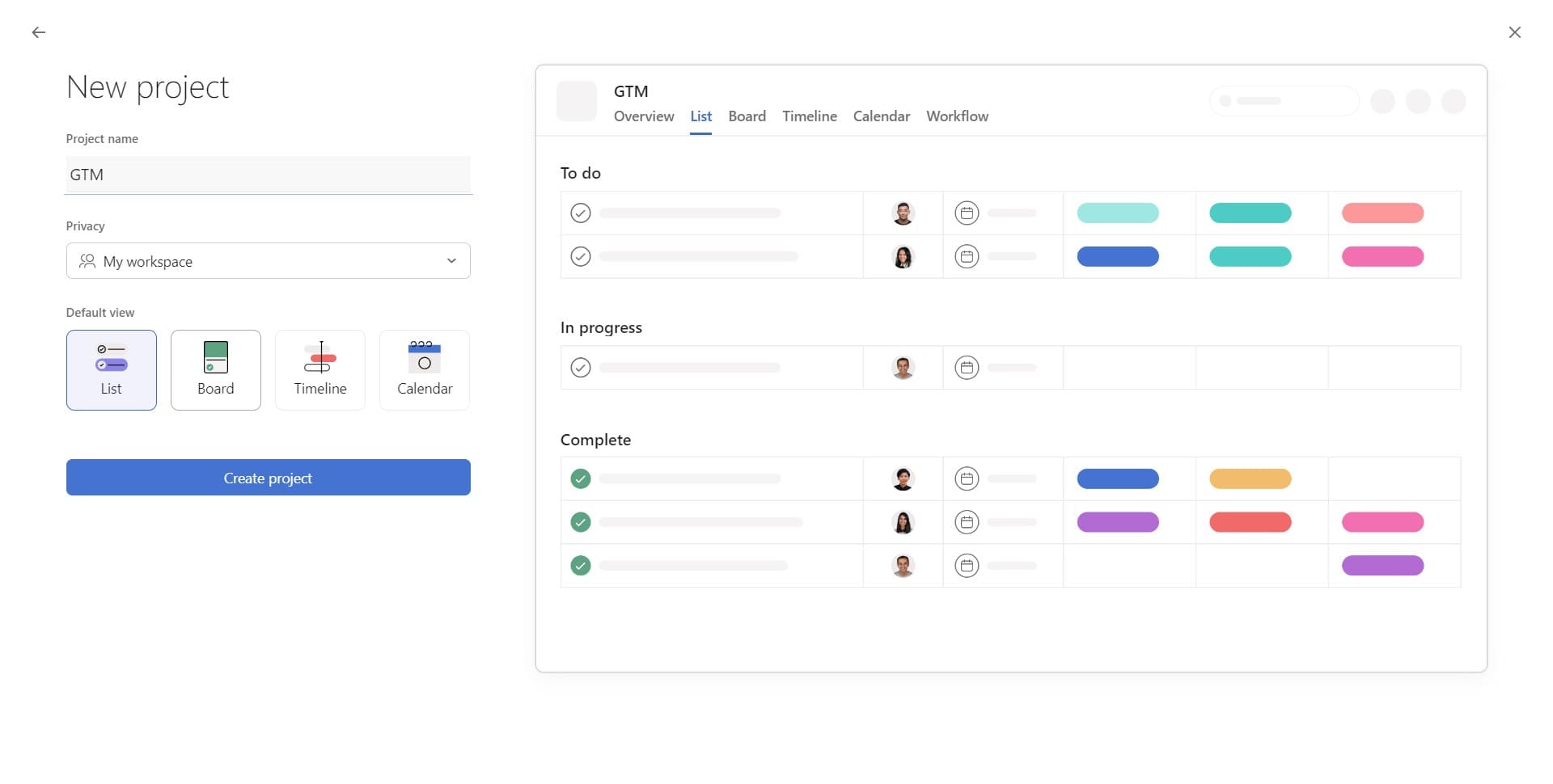 Select Board view