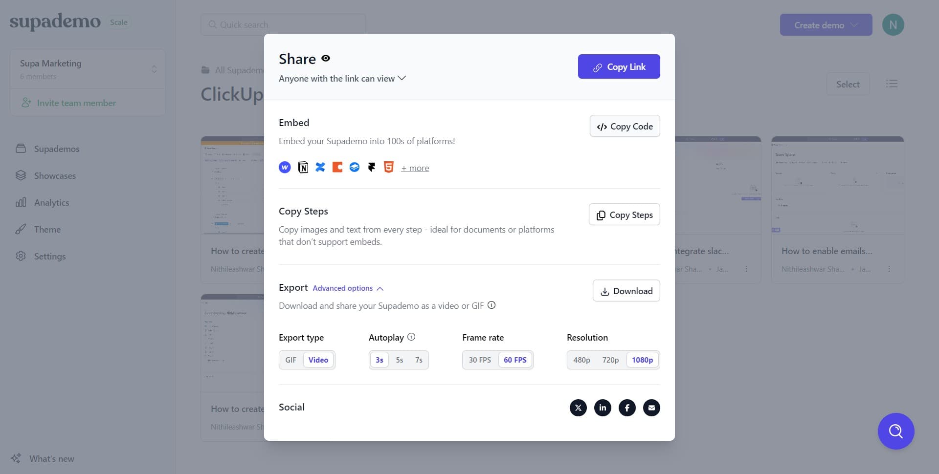 Click on Copy Code