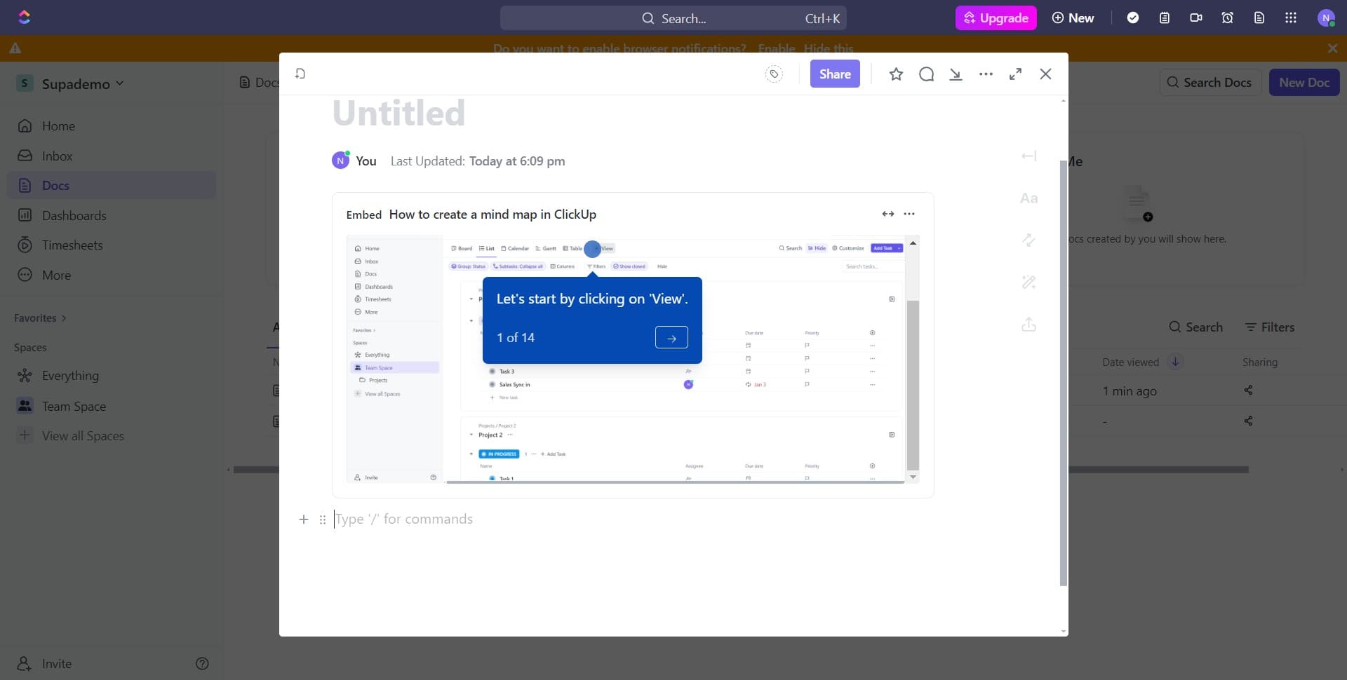 Finalize the embed