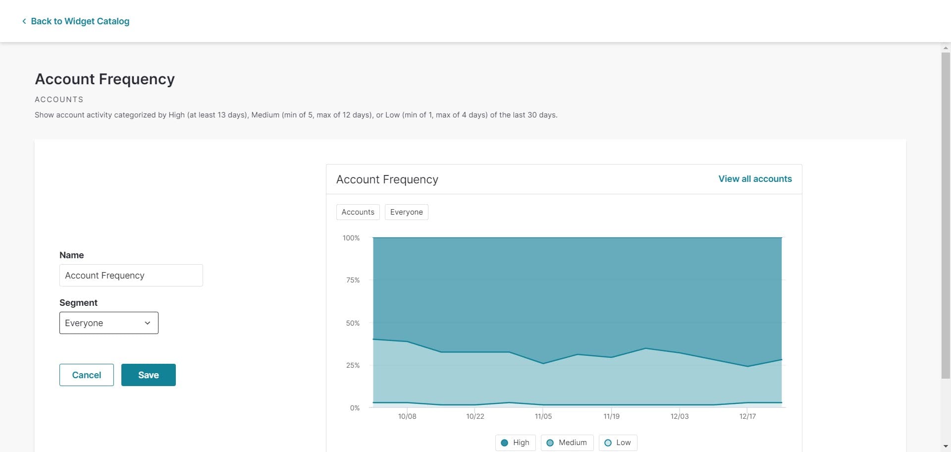 Configure widget settings