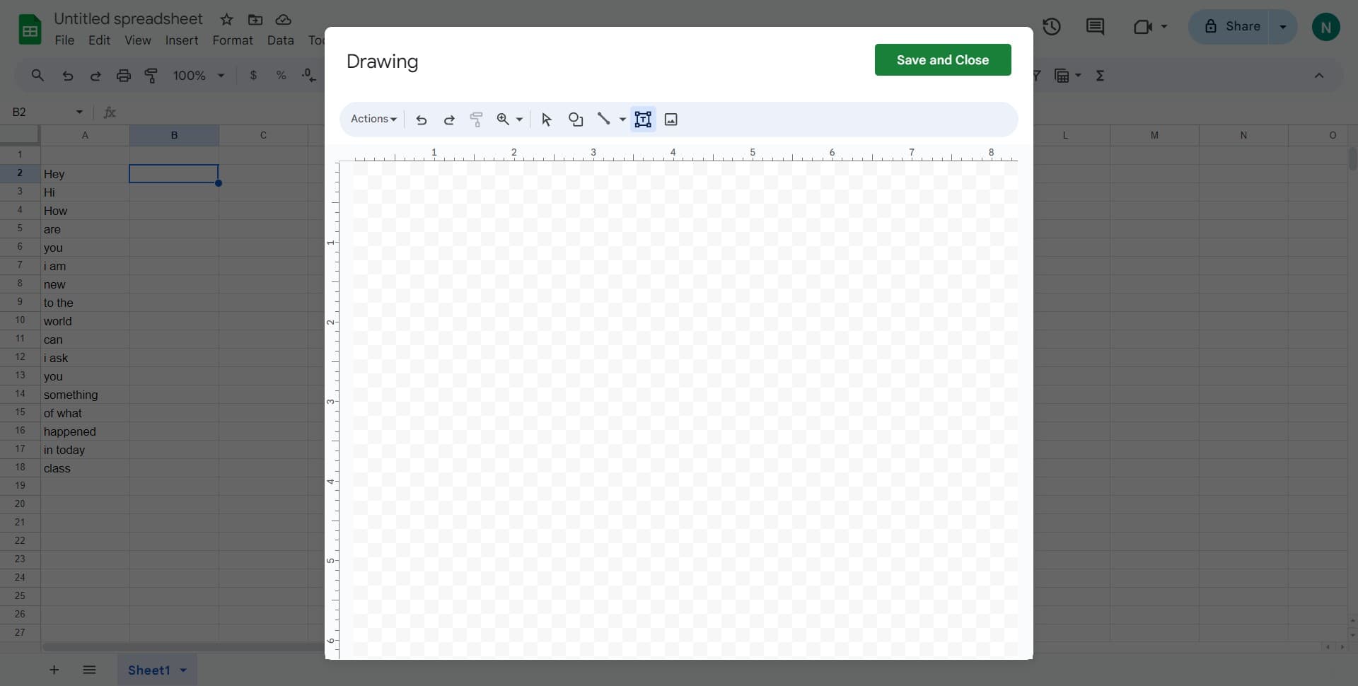 Create the text box
