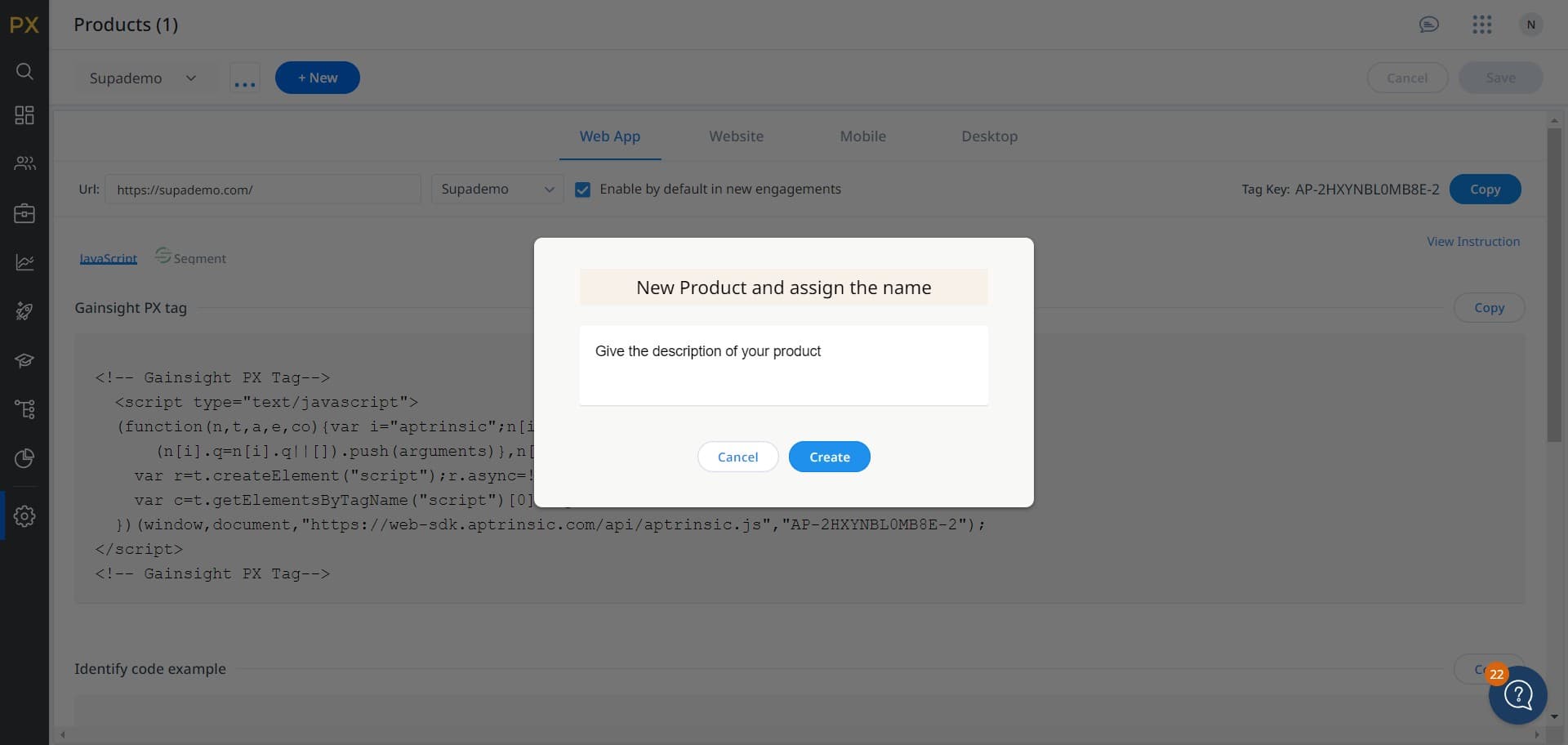 Click on Create