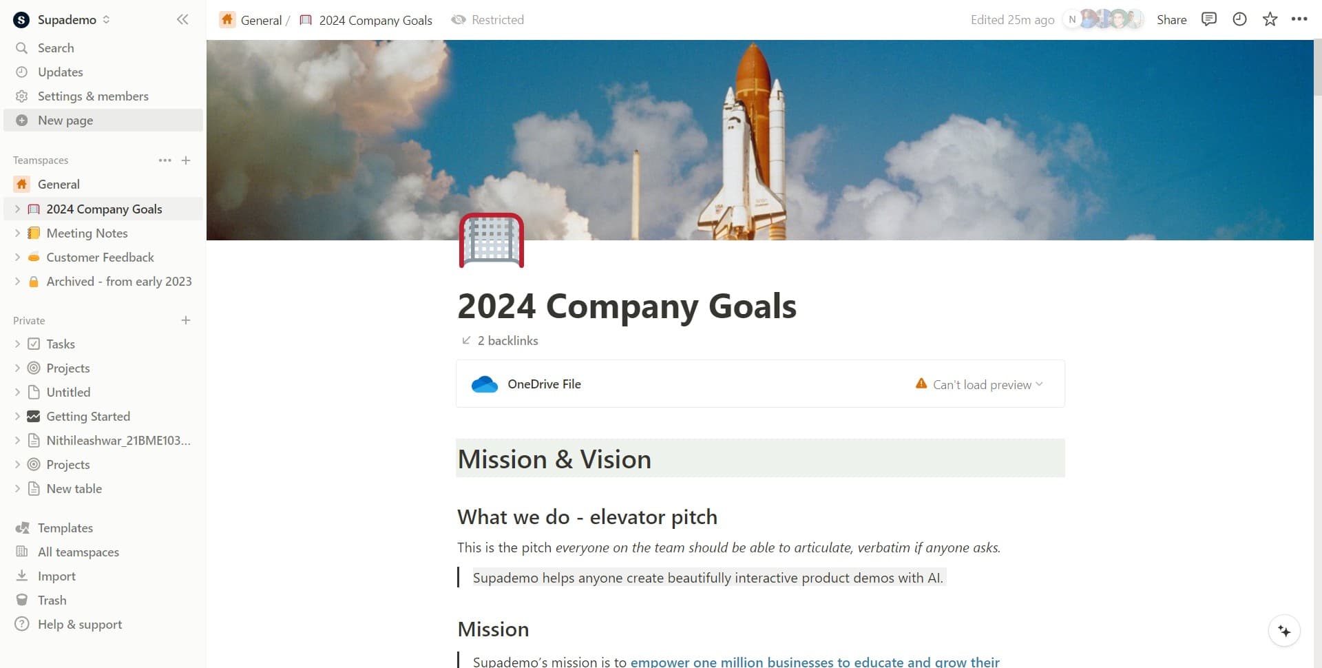 Click on New page
