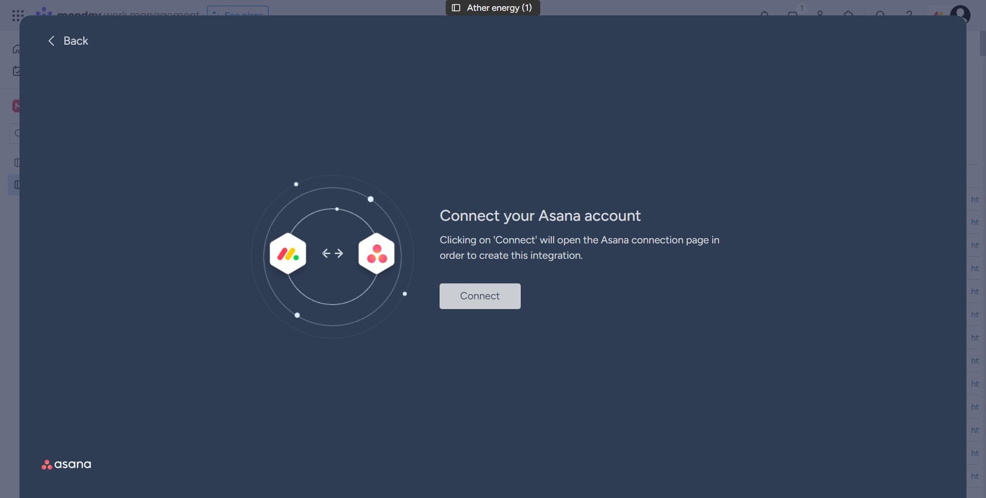 Click on Connect