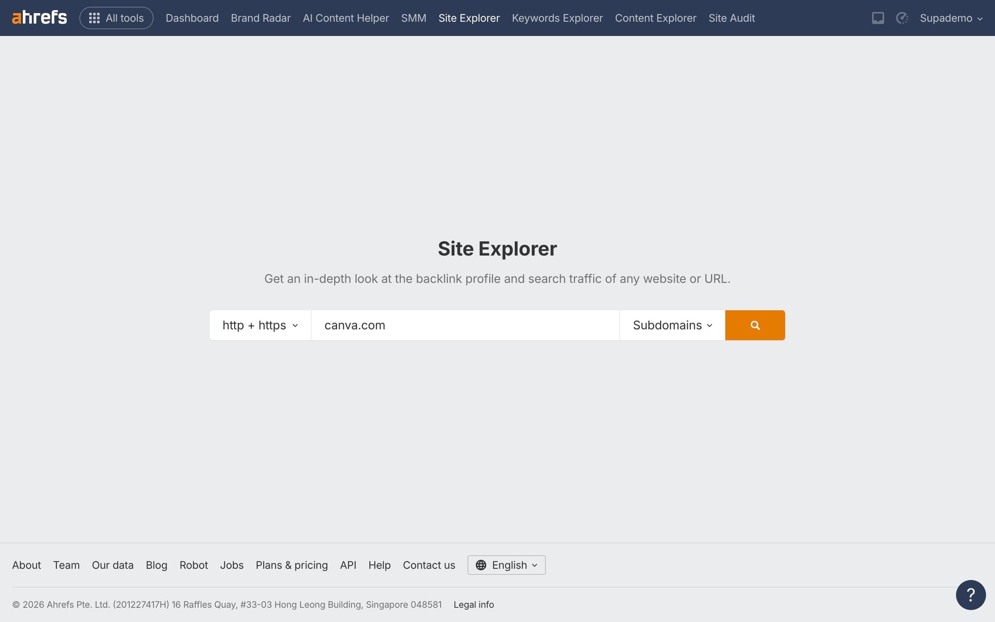 Click the search button