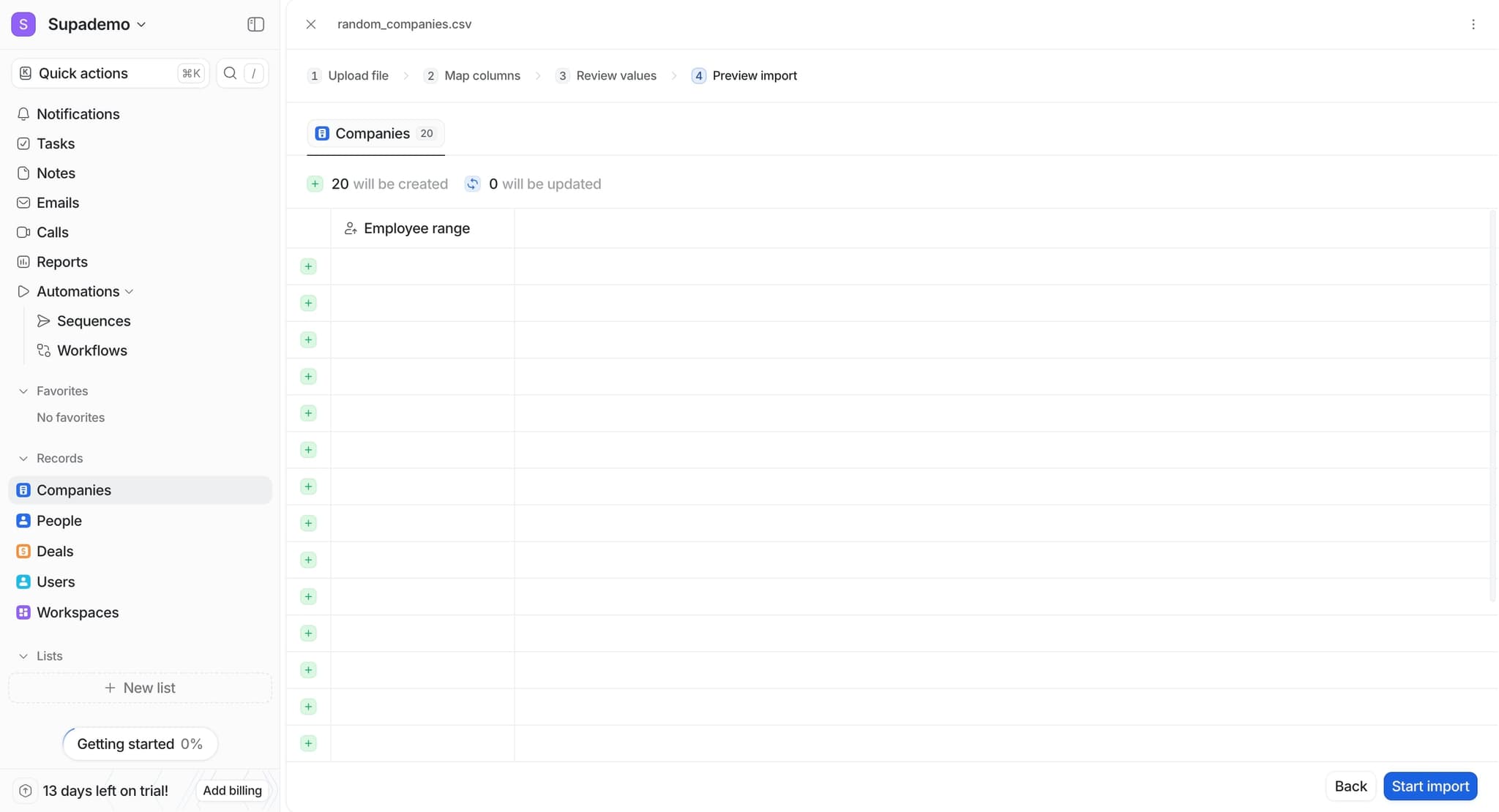 Validate data before import