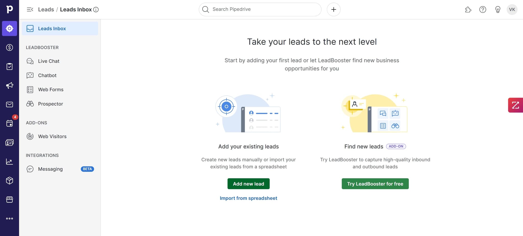 Add new lead