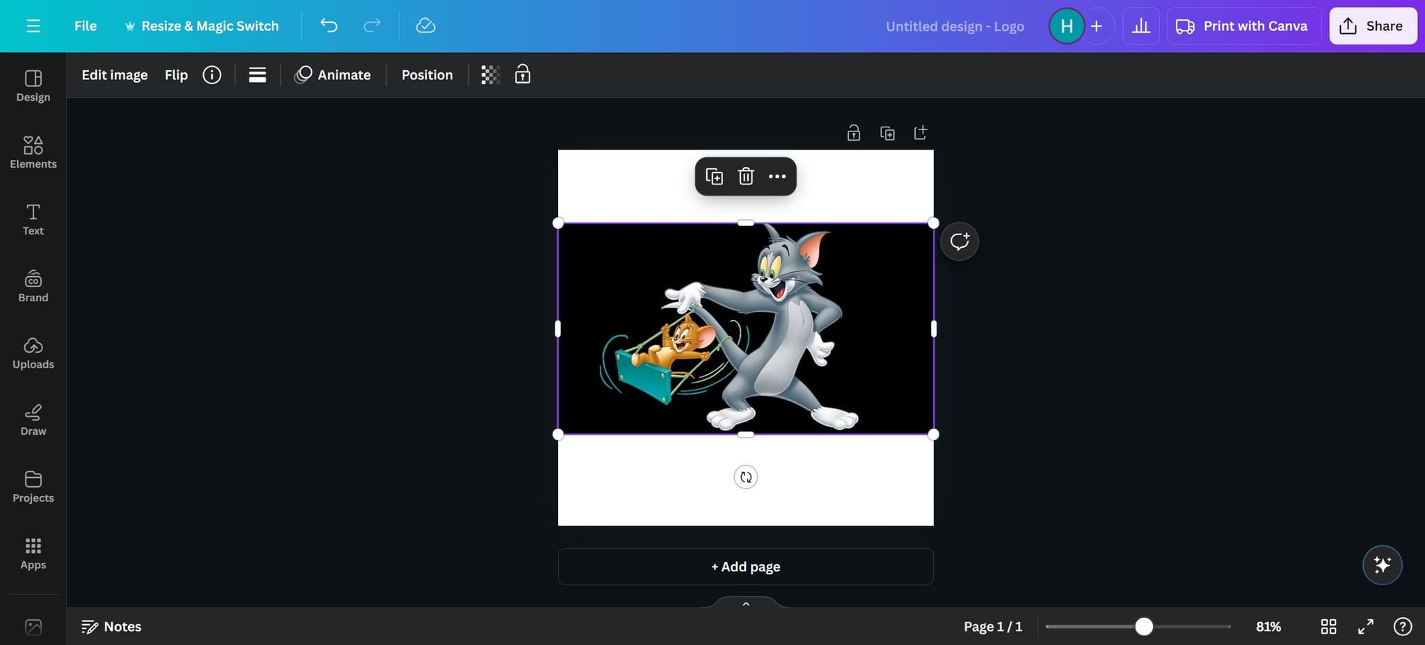 Open the design editor