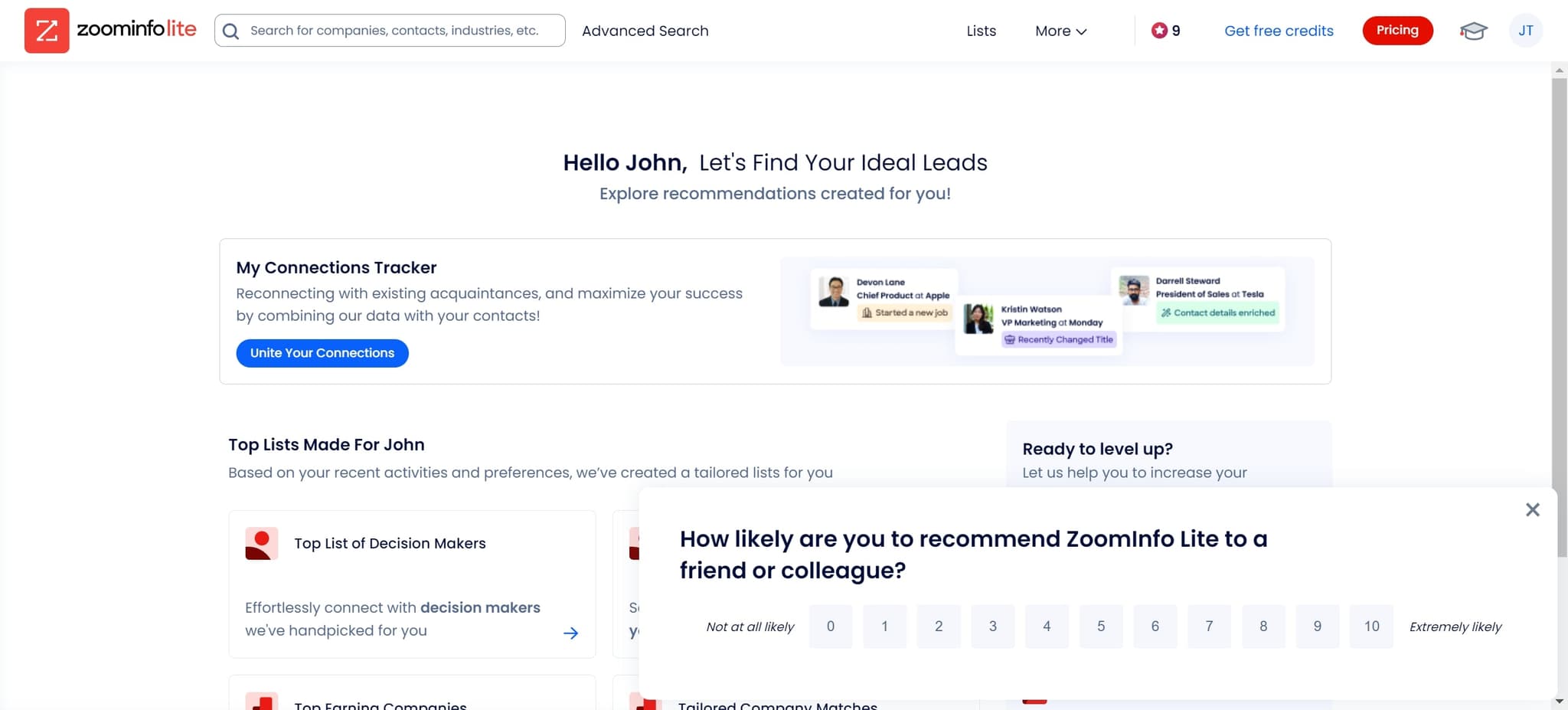 Access your ZoomInfo account