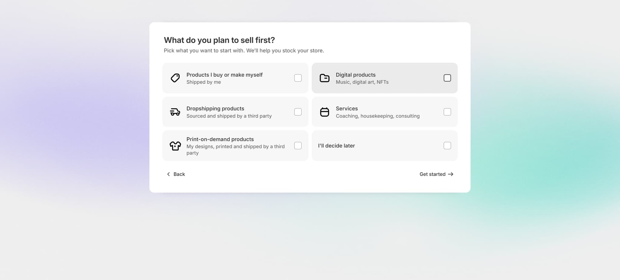 Proceed to Setup