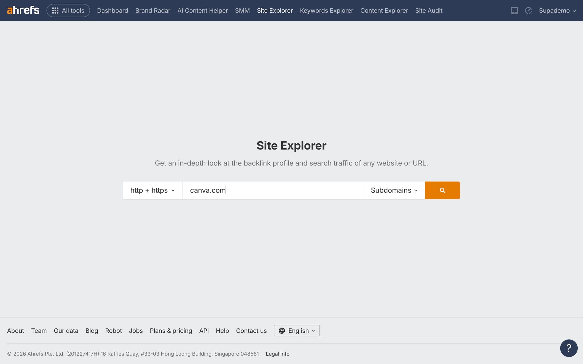 Sort by Domain Rating
