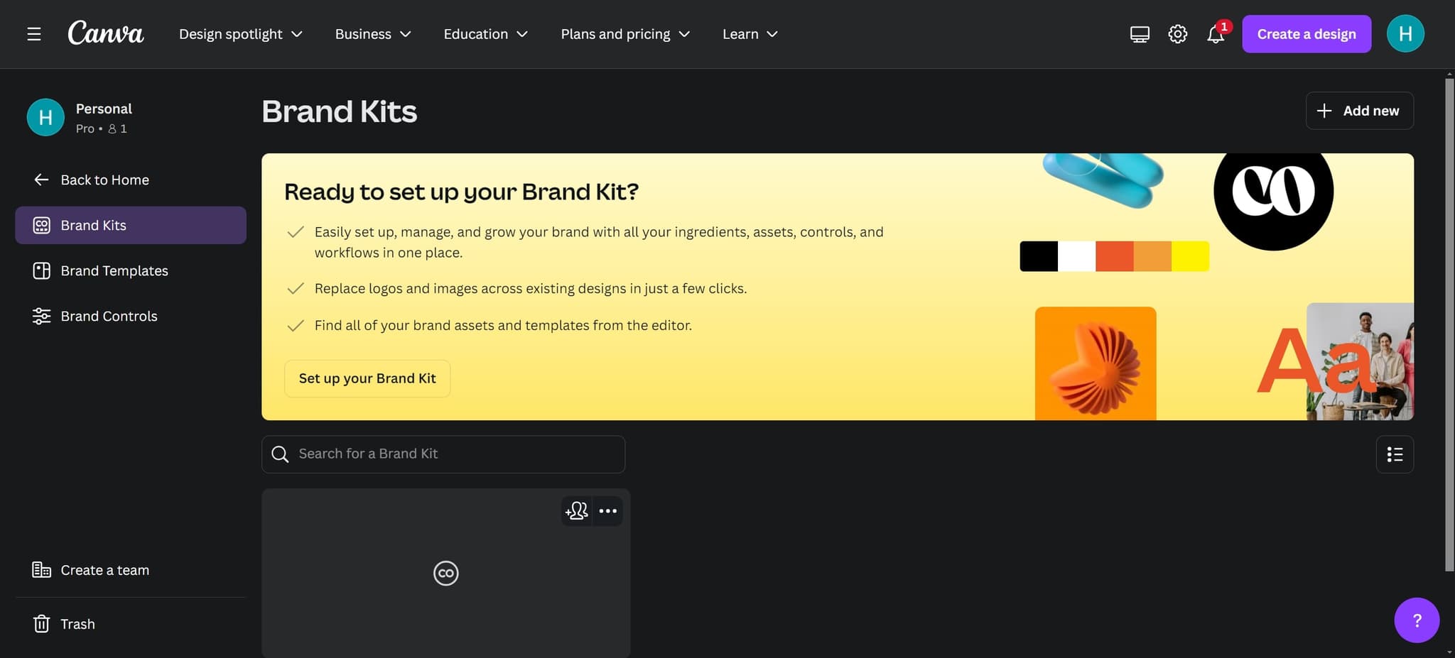 Open Brand Settings