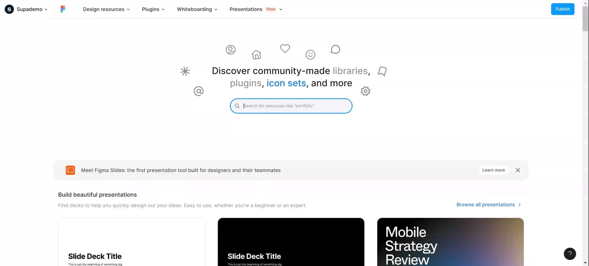 Upload or search for templates