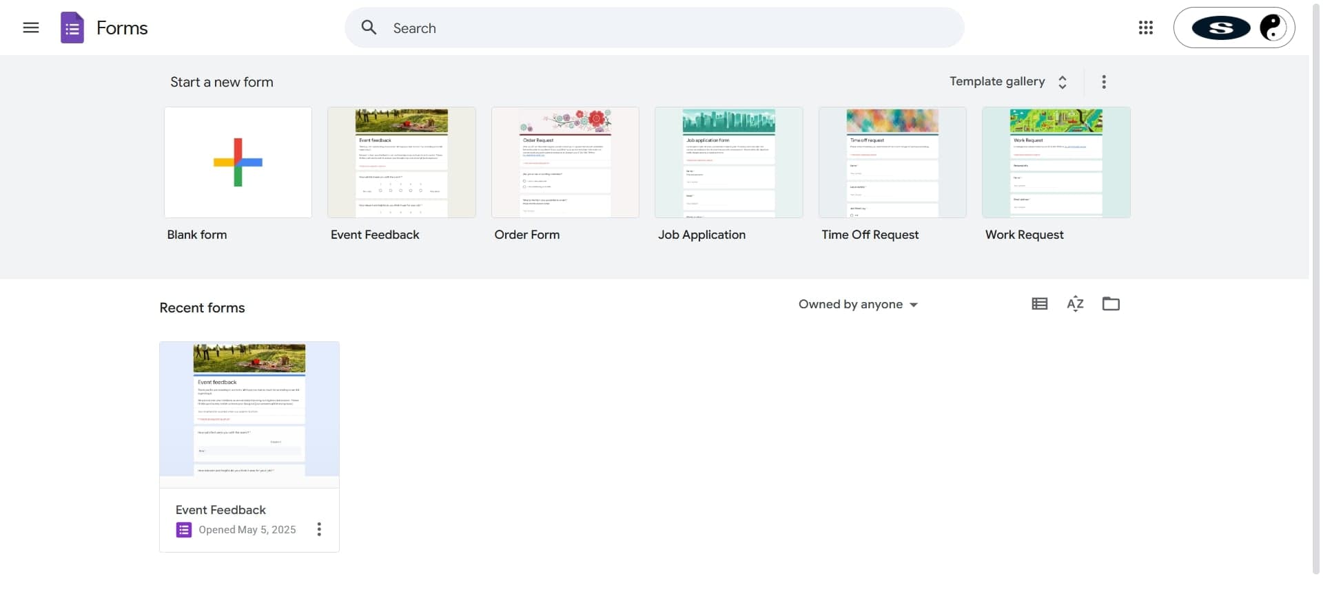 Access Google Forms