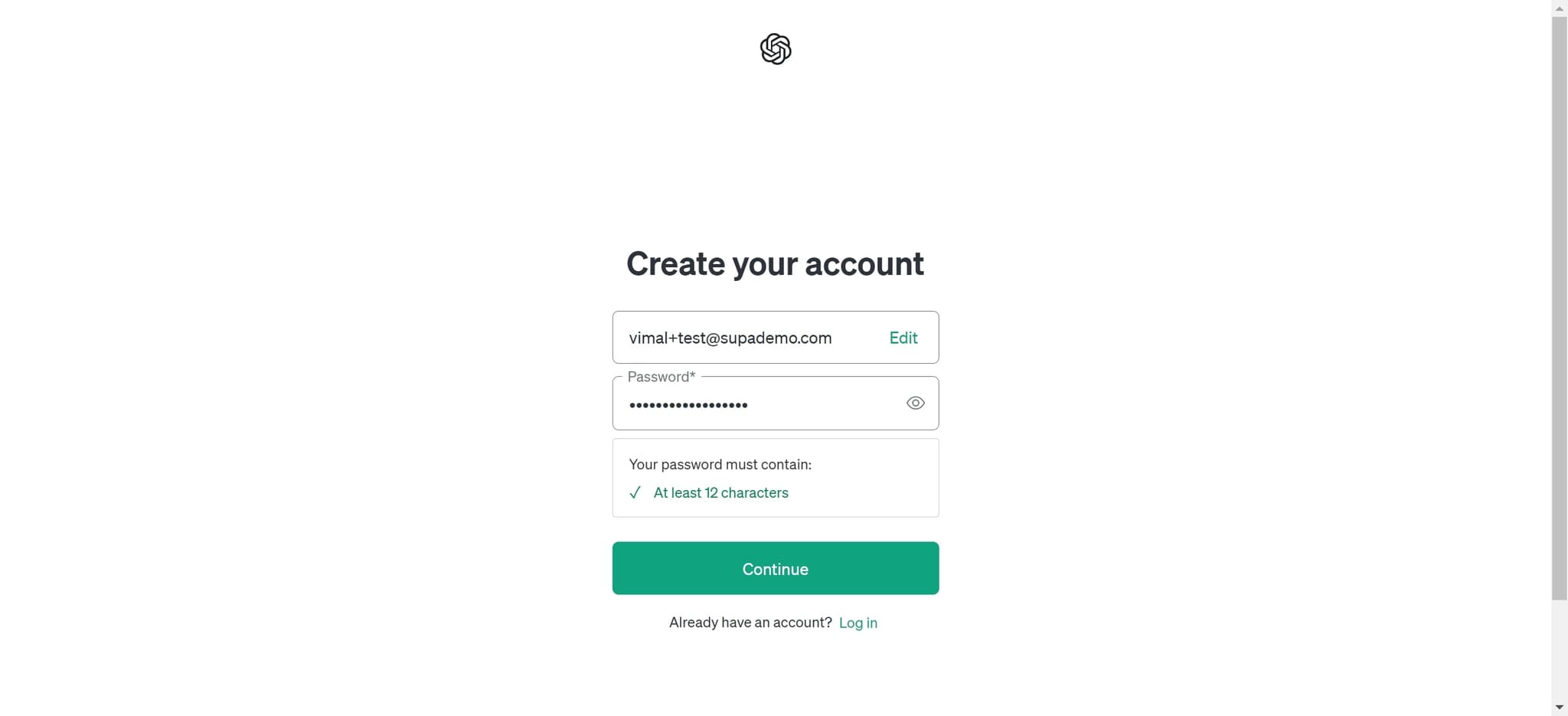 Click Continue