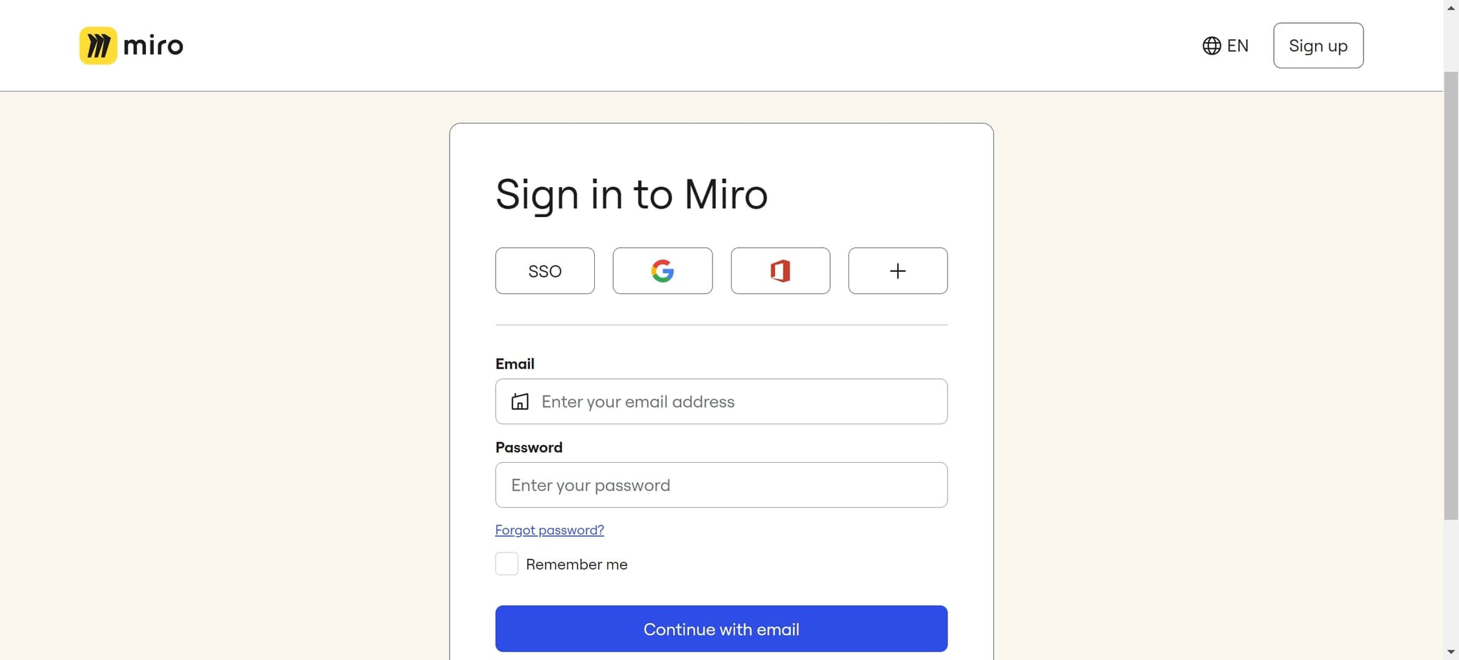 Complete the sign-in process