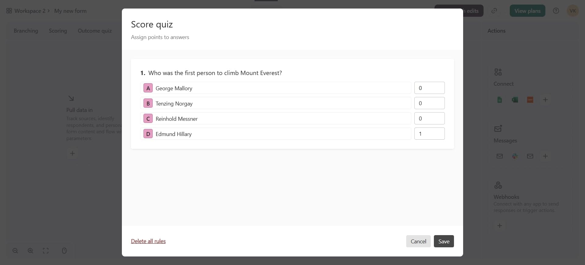 Publish your form