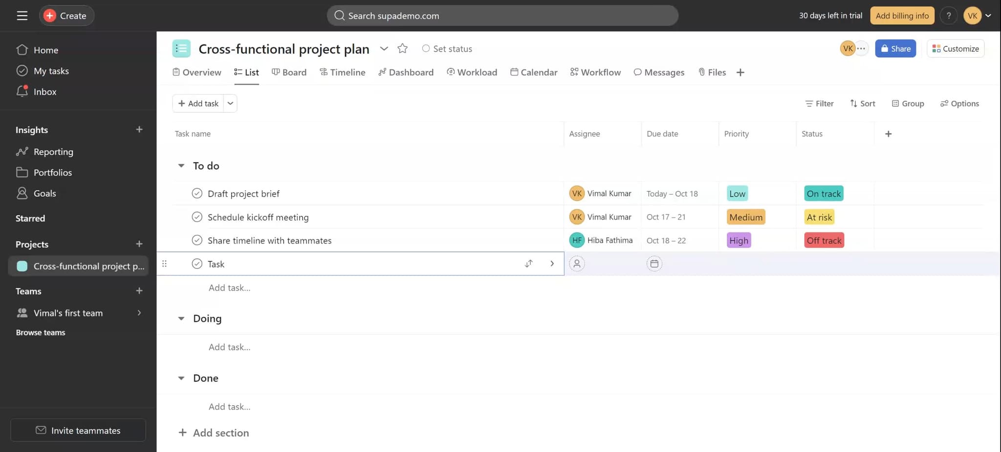 Upload required files
