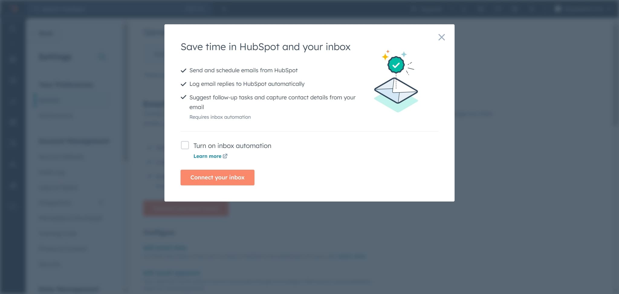 Connect your inbox