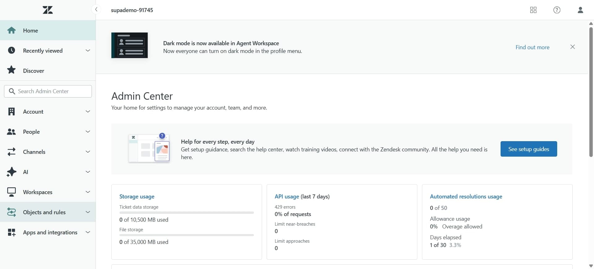 Navigate to automations settings