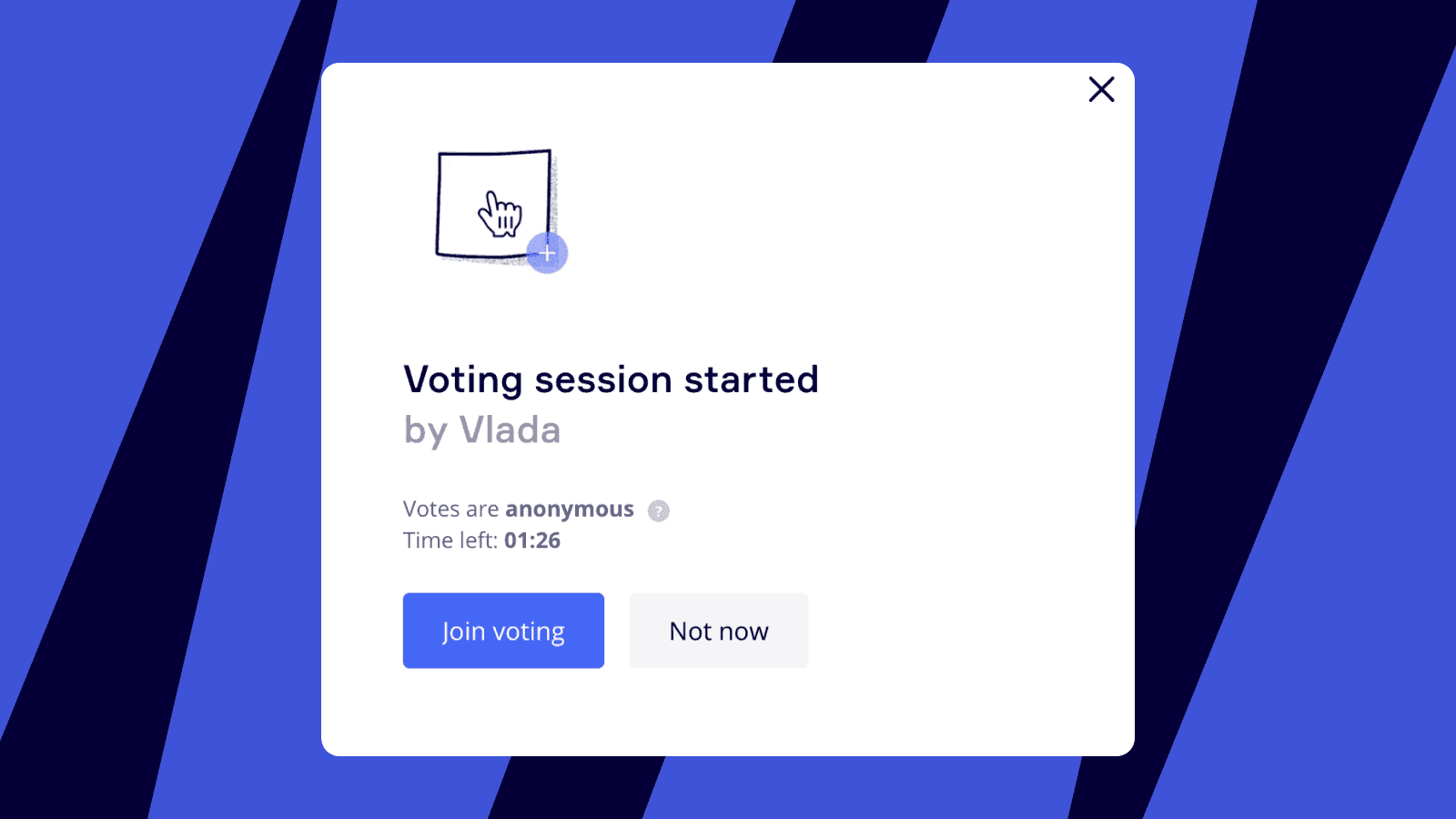 Share and collect votes