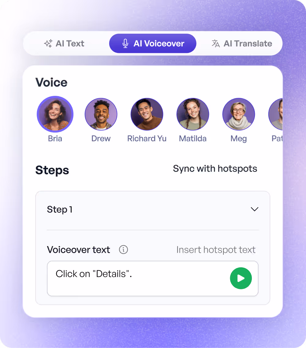 Add voiceovers and translations